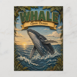 Walvis Open Oceaan POPCUT Briefkaart