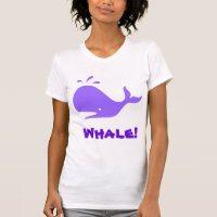walvis! Paars. Personaliseerbaar