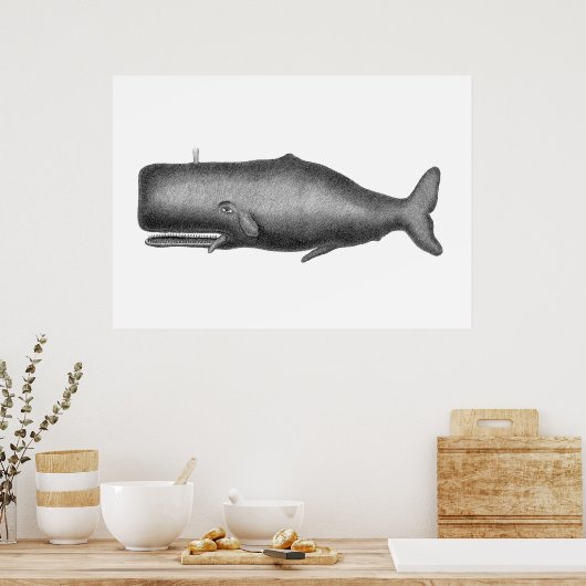  walvis poster (Keuken)