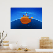 walvis poster (Keuken)
