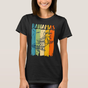 Walvis Retro Bahama's Caraïben Overeenkoms Vriende T-shirt