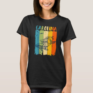 Walvis Retro Carolina Matching Beste Vrienden Fami T-shirt
