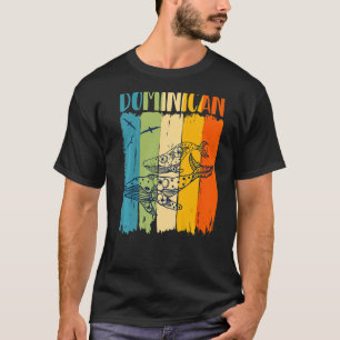 Walvis Retro Dominicaanse Bijpassende Vrienden Fam T-shirt