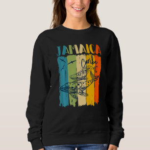 Walvis Retro Jamaica Caraïbisch Overeenkomende Vri Trui