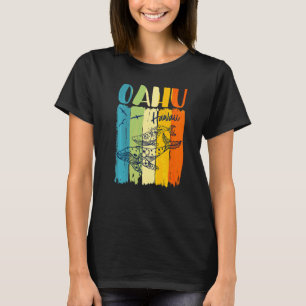 Walvis Retro Oahu Hawaii Bijpassende Beste Vriende T-shirt
