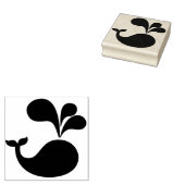 walvis 	rubberstempel (Gestempeld)