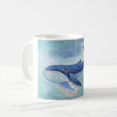 Walvis Schilderij Koffiemok (Voorkant links)