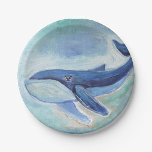 Walvis Schilderij Papieren Bordje