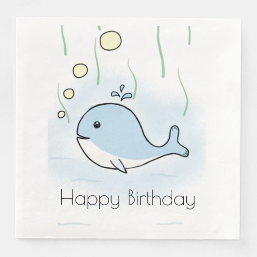 walvis servet (Voorkant)