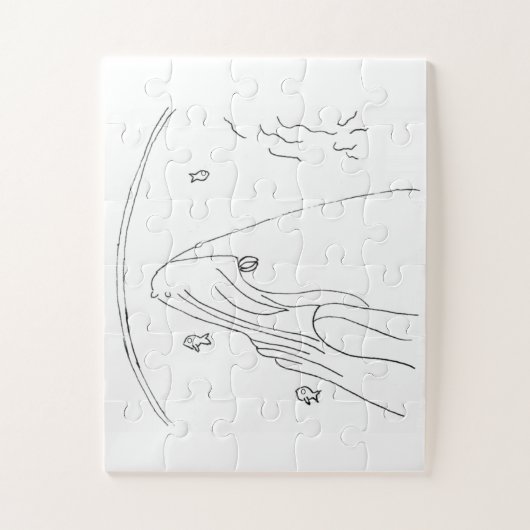 Walvis spotten legpuzzel (Verticaal)