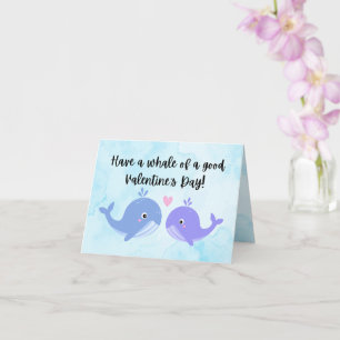 Walvis van een goede Valentijnskaart Kaart
