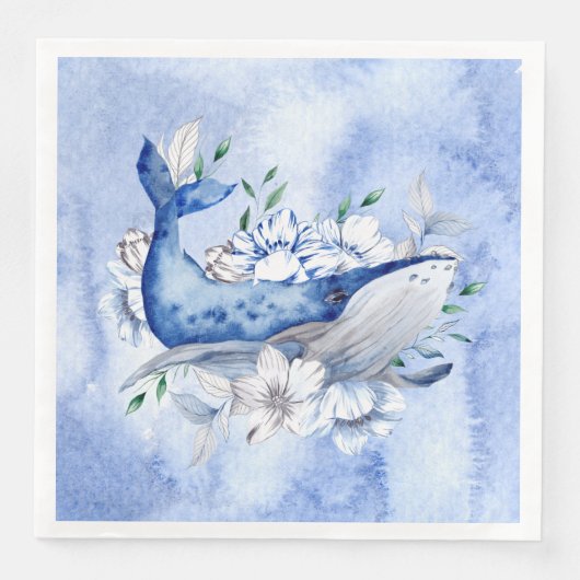 walvis van een tijd servet (Voorkant)