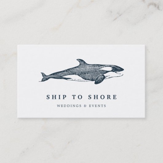  walvis visitekaartje (Voorkant)