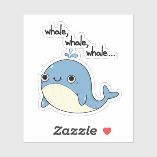 walvis, walvis, walvis Zee Sticker (Vel)