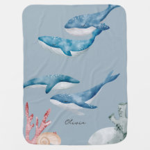 Walvis Water Kleur Baby Deken