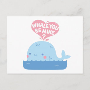 Walvis Zal Je Van Mij Zijn Liefdesverklaring Briefkaart