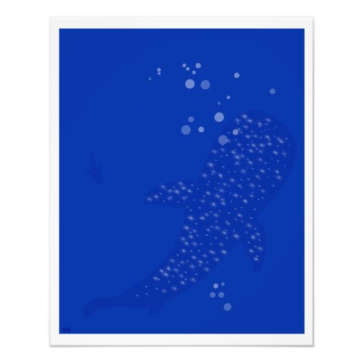 Walvishaai Foto Afdruk (Voorkant)