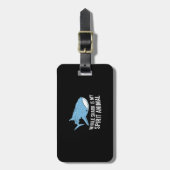 Walvishaai is mijn bezielde dierlijk grappige walv bagagelabel (Voorkant verticaal)