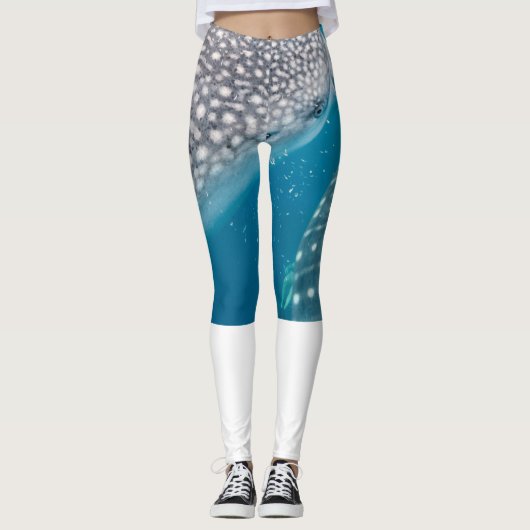 Walvishaai zwemmen onderwater leggings (Voorkant)
