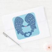 Walvishaaien Vierkante Sticker (Envelop)