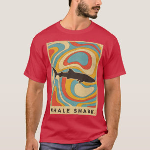 walvishaaienvanger Dierenretro-stijl T-shirt