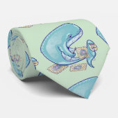 Walvishaken Stropdas (Opgerold)