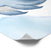 Walviskinderkamerposter Zee Dier Kinderen Poster (Hoek)