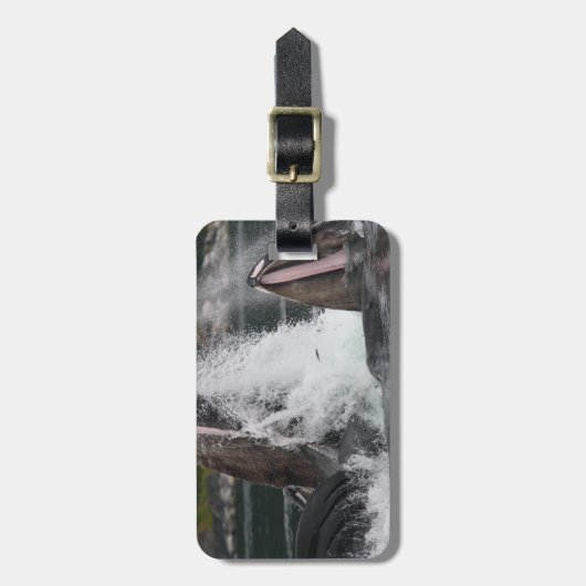 walvissen bagagelabel (Voorkant verticaal)