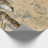 walvissen en Abstracte Floral Cadeaupapier (Hoek)