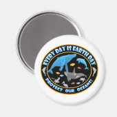 walvissen en dolfijnen magneet (Voorkant / Achterkant)