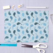 walvissen tissuepapier (Craft)