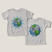 Walvissen voor Earth Day met Starburst (Ontwerp Voorkant & Achterkant)
