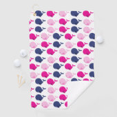 Walvissen, walvispatronen, Zeeen Golfhanddoek (Insitu)