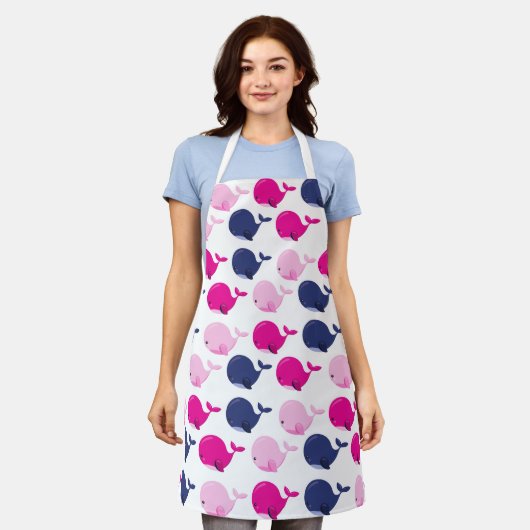 Walvissen, walvispatronen, Zeeen Schort (Gedragen)