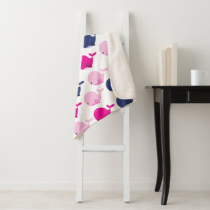 Walvissen, walvispatronen, Zeeen Sherpa Deken