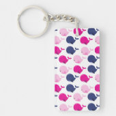 Walvissen, walvispatronen, Zeeen Sleutelhanger (Voorkant)