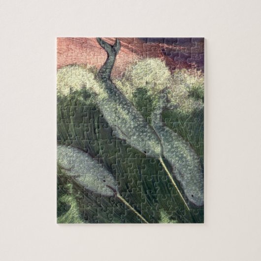 walvissen, zeedieren legpuzzel (Verticaal)