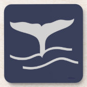 Walvissenjacht en grijze zee bier onderzetter (Voorkant)