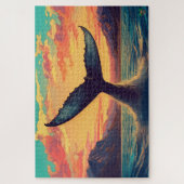 Walvisstaart: Sunset Dive Legpuzzel (Verticaal)