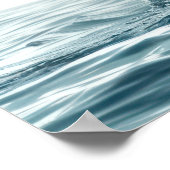 Walvisstaart uit de oceaan poster (Hoek)