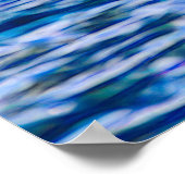 Walvisvangst Blauwe Oceaan Poster (Hoek)