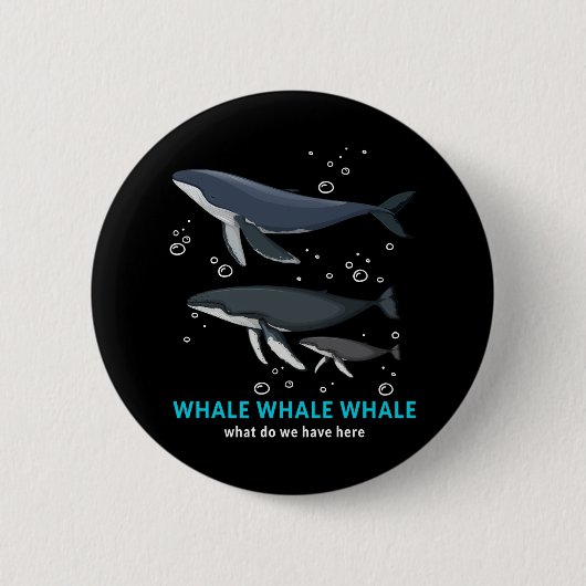 walviswalvis wat hebben we hier? ronde button 5,7 cm (Voorkant)