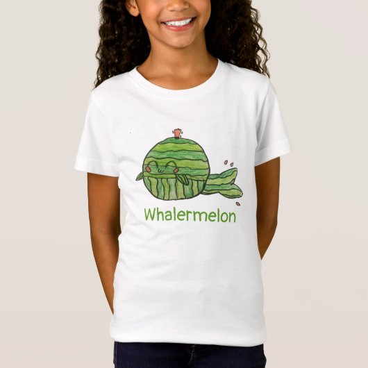 Walviswatermeloen (meiden) t-shirt (Voorkant)