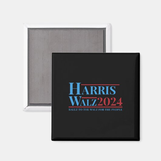 Walz 2024 Kamala Harris Tim Walz Campaign Funny Te Magneet (Voorkant / Achterkant)