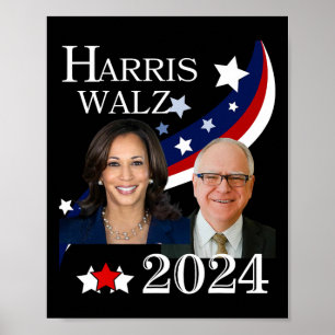 Walz 2024 presidentsverlectiecampagne Kamala Poster