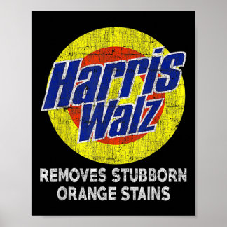 Walz 2024 Verwijdert Hardnekkige Oranje Vlekken Hu Poster