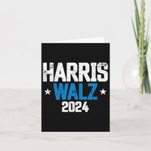 Walz 2024 We gaan niet terug Kamala Harris VP Wa Kaart