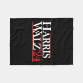 Walz 24 President Kamala 2024 Fleece Deken (Voorkant (Horizontaal))