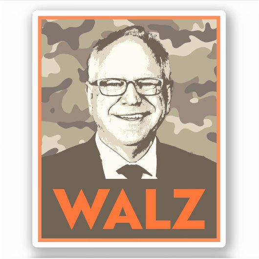 WALZ Hope in Camouflage Sticker (Voorkant)