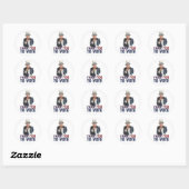 Walz - Ik wil dat je stemt Ronde Sticker (Vel)